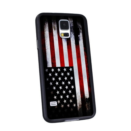 KuzmarK Samsung Galaxy S5 Black Cover Case - American