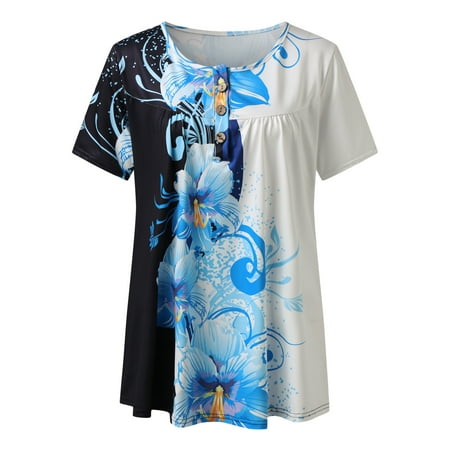 

Simplmasygenix Women Tops Summer Clearance Women s Shirt Tees Short Sleeve V-Neck T Shirt Print T-shirt Tops Blouse Gift For Women