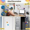 thumbnail image 5 of 25 Pieces Magnetic Painting Canvas Panels 2.5 Inch Round Magnetic Mini Canvas Panels DIY Refrigerator Decoration, 5 of 5