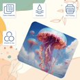 thumbnail image 3 of Alfombrilla de ratón con base de goma antideslizante, cuadrada, con diseño de medusas Sky Jellyfish D, para ordenador portátil, escritorio, escuela, oficina y hogar, 8,3 x 9,8 pulgadas., 3 of 7