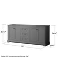thumbnail image 5 of Wyndham Collection Wcv232380dcxsxxmxx Avery 80" Double Free Standing Vanity Cabinet Only -, 5 of 6