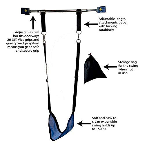 Playzone-fit Kidtrix Doorway Swing Kit Fun Indoor Doorway Swing