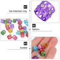 thumbnail image 4 of Dreadlocks Rings Fashion Hair Braids Rings Tube for Decor 50Pcs Pack, 4 of 4