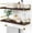 4. Brown-gold, variant on White Floating Shelves for Bathroom Organizer Over Toilet, Bathroom Shelves Wall Mounted with Towel Rack, Corner Wall Shelf for Bedroom Decor Kitchen Storage (White-Dark Grey, Set of 2)
