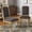 Dark Grey, variant on iNSPIRE Q Amadell Arched French Country Reclaimed Natural Finish Linen Dining Chair, Beige (Set of 2)