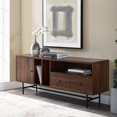 thumbnail image 6 of Modern Dark Walnut TV Stand for TVs up to 70" by Walker Edison, 6 of 14