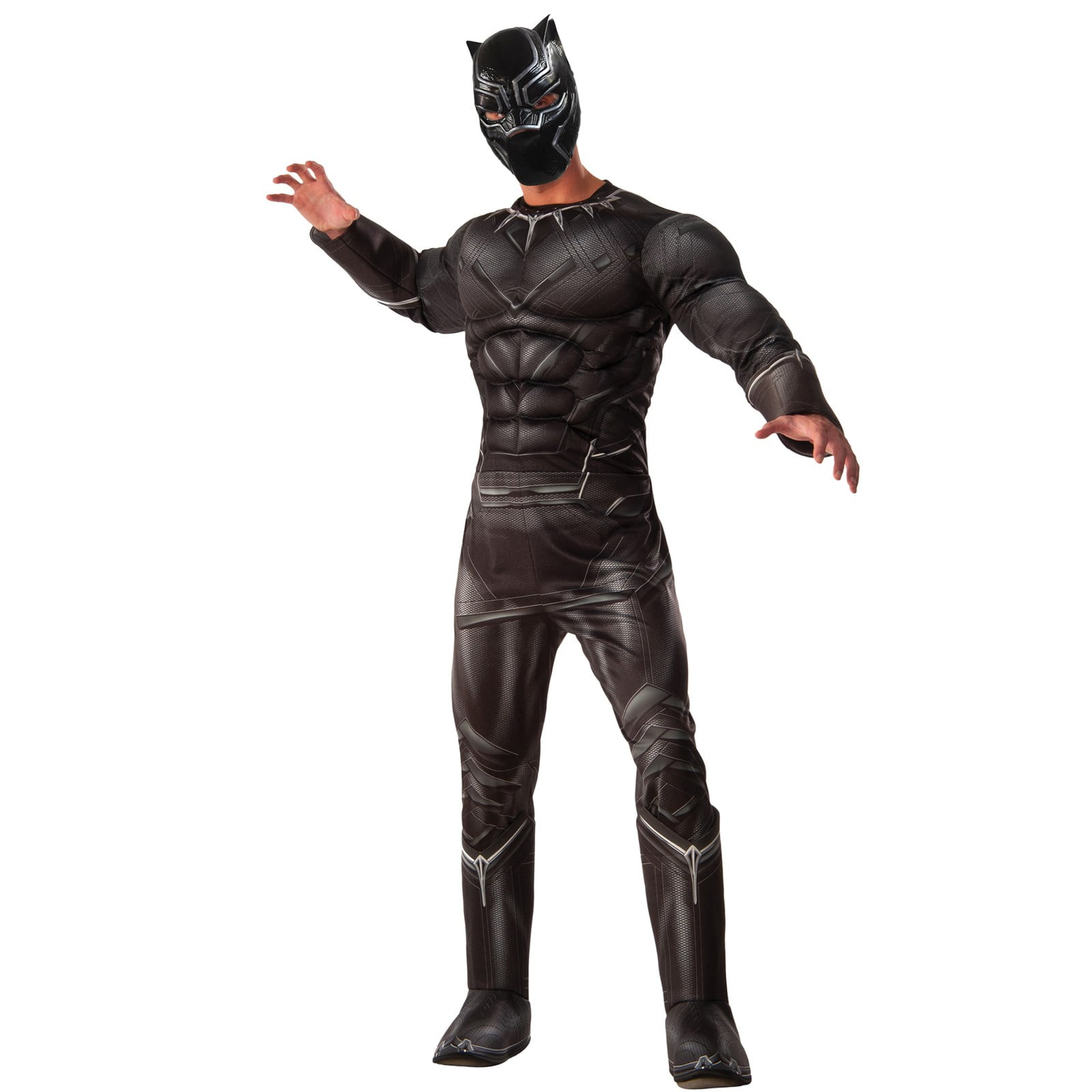 Deluxe Muscle Black Panther Child Costume NEW 