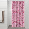 thumbnail image 2 of Pink Breast Cancer and Love Shower Curtain 36"x72" ,Bathroom Decorative Shower Curtains Set with 12 Hooks,Modern Waterproof Washable Shower Curtain, 2 of 6