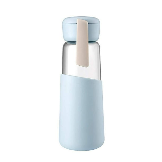 Vaso de agua Botella, funda de silicona, botella de agua fría anti-escaldaduras (azul)