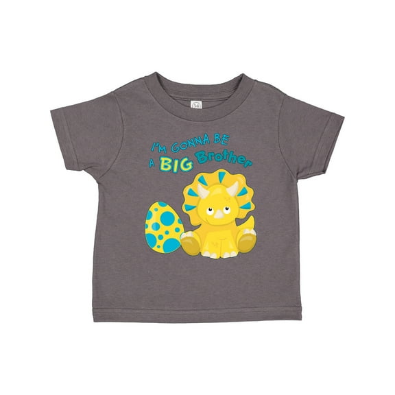 Inktastic I'm Gonna Be a Brother-dino Boys Toddler T-Shirt