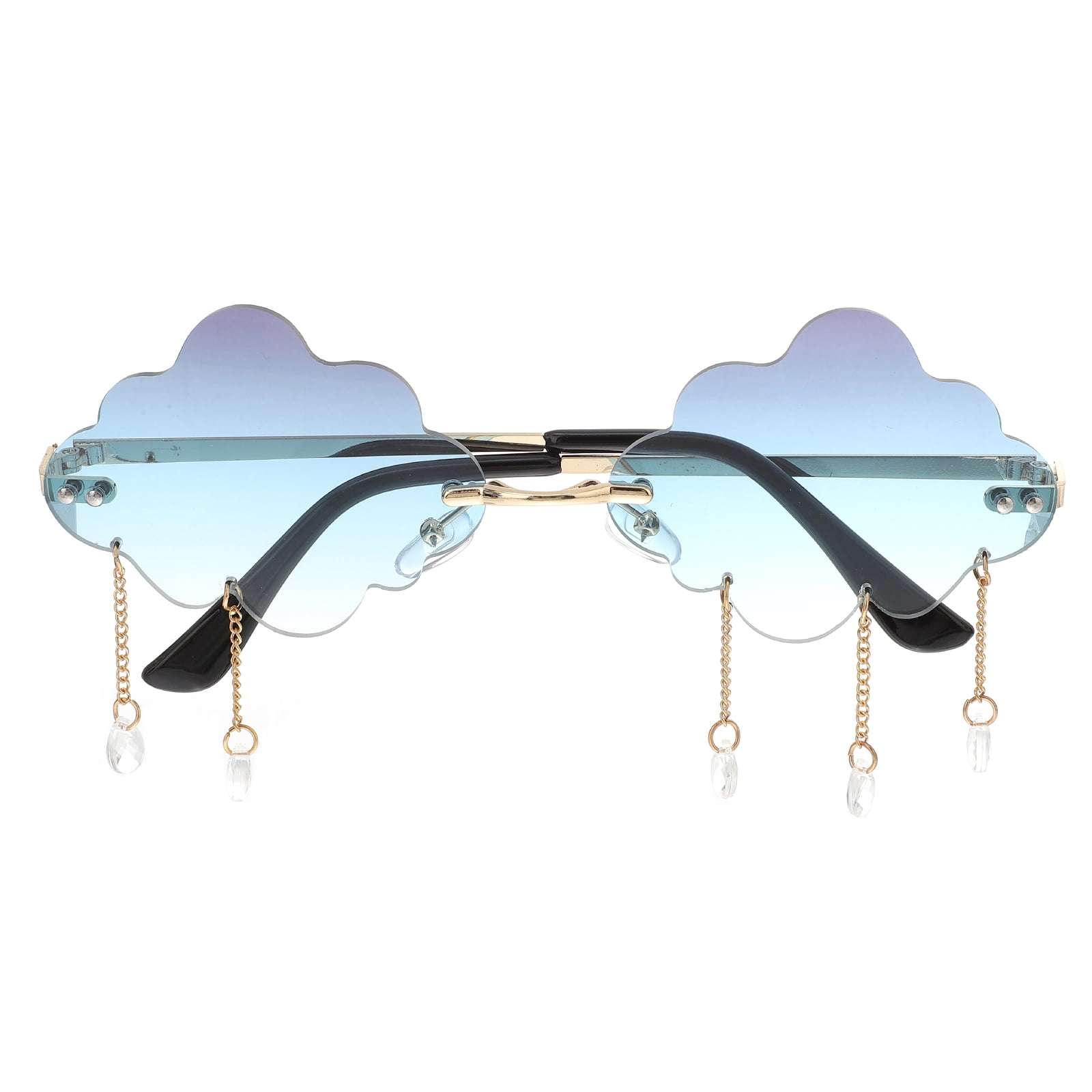 Fashion Cloud Sunglasses Rimless Glasses Festival Party Teardrop Shaped  Sunglasses 