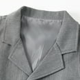 thumbnail image 5 of YONGHS Baby Toddler Boys Gentleman Suit Long Sleeve Bow Tie Dress Shirt + Tuxedo Vest + Pants Suits Grey 4-5, 5 of 7