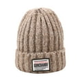 thumbnail image 1 of Ensemble Bonnet en Laine Mode Femme Hiver Tricoté Col Épais Chaud avec Cache-Oreilles, 1 of 1