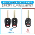 thumbnail image 2 of Key Fob Cover Compatible with Honda Accord Civic CR-V Crosstour HR-V LX 2013-2022 Keychain Case Holder Protector,2-silver, 2 of 6