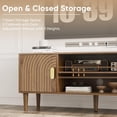 thumbnail image 5 of Smart FENDEE Modern TV Stand for 55" TV, Media Console with 2 Door for Living Room, Walnut, 5 of 8
