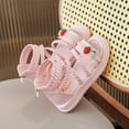 thumbnail image 4 of LOVZFMLL Little Girls Sandals Strawberry Princess Dress Flats Soft Sole for Summer Toddlers and Kids Ages 3-13 Open Toe Zip-Up Pink 4-4.5 Years, 4 of 9