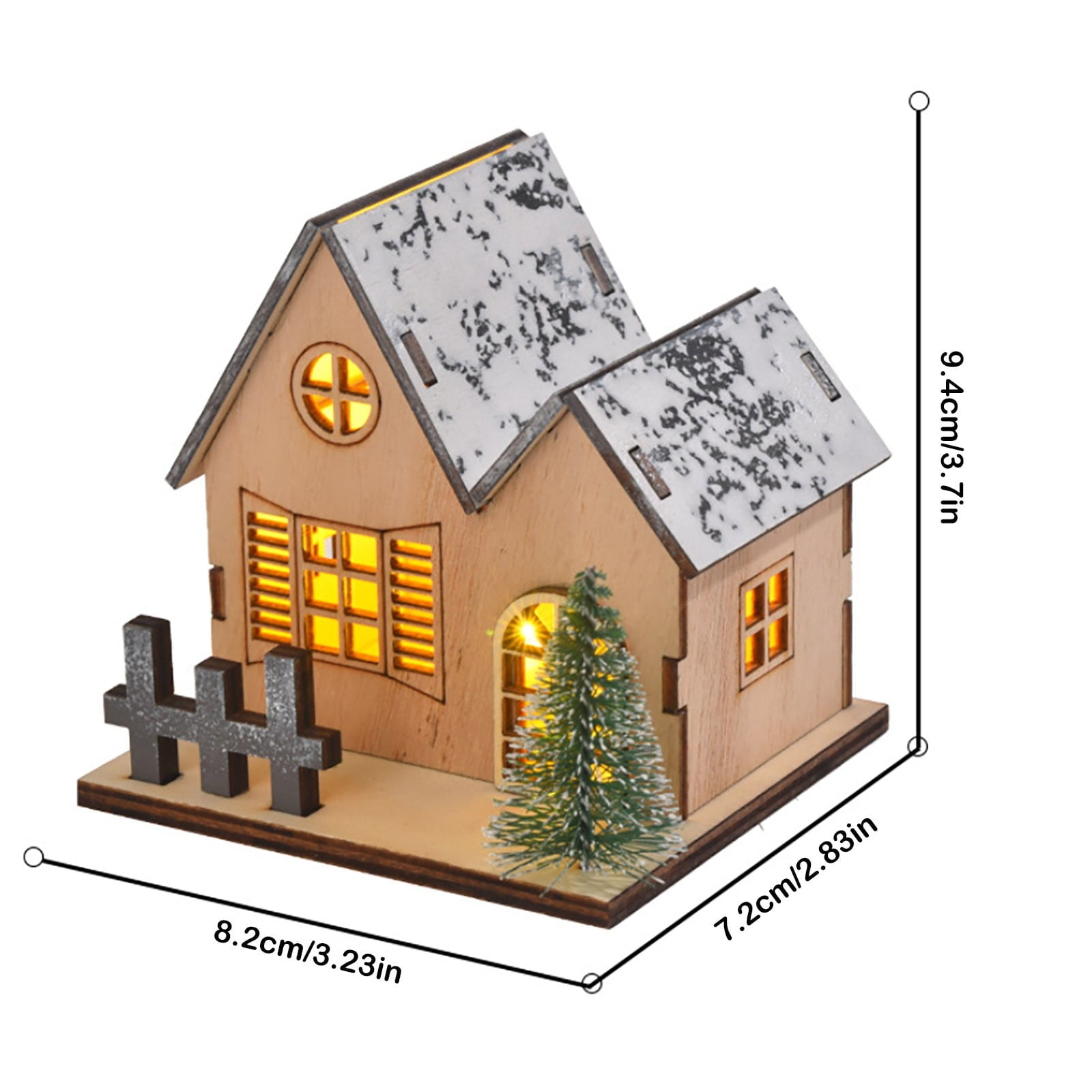 Spdmhyo Ensemble De Village De Noël En Céramique 29 Pièces Avec Lumières LED : Maisons En Porcelaine Blanche, Sapins, Lampadaires – Décoration De Noël Classique Pour La Maison Et La Table