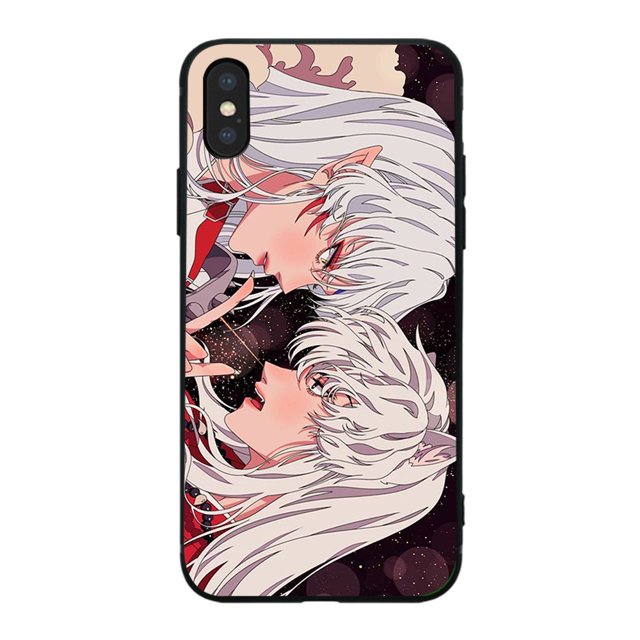 MM-106 Inuyasha Silicona TPU Funda Compatible Para iPhone 11 7 5S 5 6 8 6S XR SE Pro Plus Max Suave