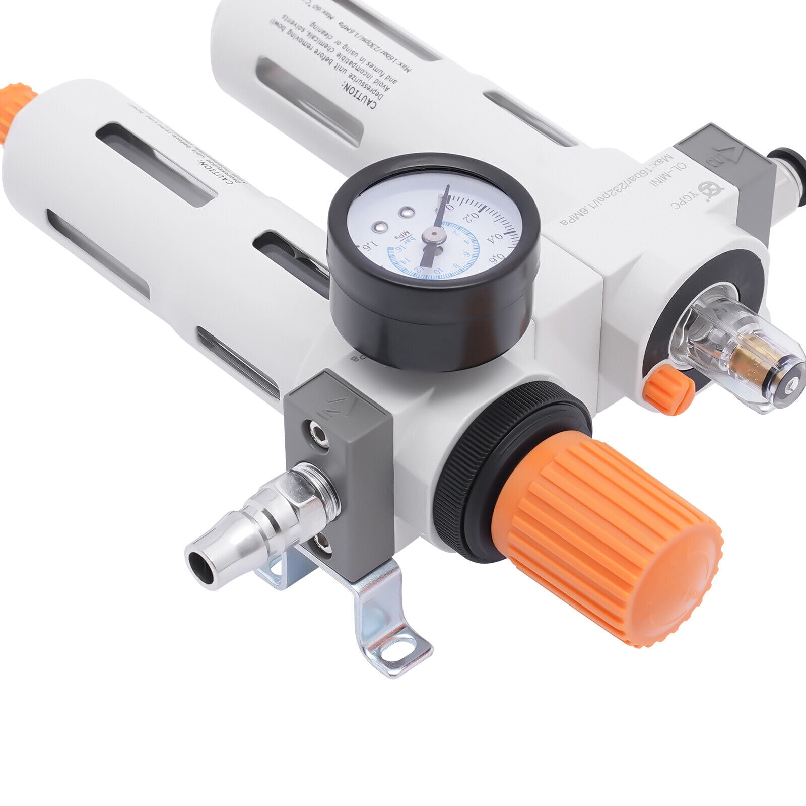 Tire Changer Air Pressor Oil Water Regulator Separator w/ Pressure Gauge 230psi