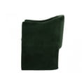 thumbnail image 3 of Dark Green Velvet Modern Curvilinear Dining Chair, 3 of 5