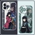 thumbnail image 3 of Funda Para Samsung Galaxy A22 A23 A30 A20 A31 A32 A33 A42 A50 A50S A30S anime Demon Slayer Dibujos Animados A Prueba De Golpes TPU Transparente Anticaída Carcasa, 3 of 4