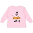 thumbnail image 3 of Inktastic Lab Life is Ruff Yellow Lab Boys or Girls Long Sleeve Toddler T-Shirt, 3 of 5