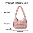thumbnail image 6 of Stylago Quilted Puffy Tote Bag Crossbody Shoulder Purse Lightweight Hobos Handbags Ladies Underarm Pack with Internal Pockets Purple, 6 of 6