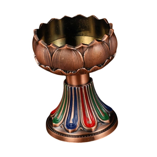 Candelabro de ghee BLESIY de aleación para sala de estar Centro de mesa rojo