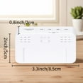 thumbnail image 6 of Unique Bargains 2 Pcs Small Loud Alarm Clock Battery Operated Desk Clock White White/Blue, 6 of 6