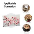 thumbnail image 5 of Amarainy Cherry Blossom Floral Design Linen Table Mats Set of 4 for Home Kitchen Table Decor 12x18 inch, 5 of 5