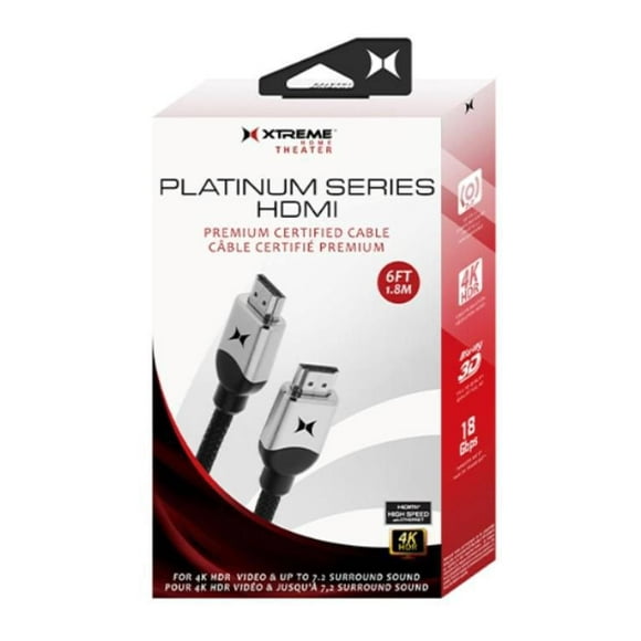 Xtreme Premium HDMI Platnum Cable, 6ft