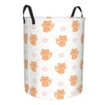 thumbnail image 4 of LNWH Waterproof Laundry Basket with Handles, Cartoon Flower Pet Cat Seamless Pattern Foldable Laundry Hamper, Medium Size, 4 of 8