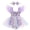 Purple, variant on Baby Girl Tulle Romper Summer Bodysuit with Flutter Sleeves Floral Embroidery Cake Smash Outfit First Birthday Photo Shoot Green,0-3M