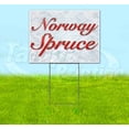 thumbnail image 1 of Norway Spruce Red & Chrome (18" X 24") Yard Sign, Includes Metal Step Stake, 1 of 6