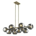 thumbnail image 6 of Lunette 10-Light Aged Brass Island Pendant, 6 of 8