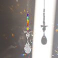 thumbnail image 4 of Adorno de bola octogonal de cristal DIY, adorno colgante de cristal para decoración de oficina en casa, 4 of 5