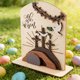 thumbnail image 5 of Decoración de la Resurrección de Pascua Set de bandeja de madera de tumba vacía • Exposición de 7 piezas de la Resurrección cristiana • Decoración religiosa de Pascua de madera rústica, 5 of 6