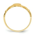 thumbnail image 2 of 14K Yellow Gold Ring Band Themed Men's Claddagh, Size 9, 2 of 5