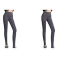 thumbnail image 1 of Sonducket Pantalones de Yoga elásticos de cintura alta para correr y correr para mujer, pantalones deportivos de poliéster para gimnasio, Gris S 2Conjunto, 1 of 6