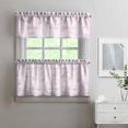 thumbnail image 2 of Simple Colored Graphics Kitchen Curtains and Valances Set-3 Piece Kitchen Curtains Sets with Valance for Windows Rod Pocket Machine Washable Kitchen Decor(54"x18"+2x27.5"x24"), 2 of 5