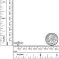 thumbnail image 6 of Gem Stone King 10K Two Tone Gold Peach Morganite and Lab Grown Diamond Engagement Ring for Women | 0.58 Cttw | Round 5MM | Gemstone October Birthstone | Size 7, 6 of 6