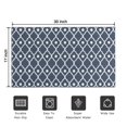 thumbnail image 5 of Navy Blue Geometric Quatrefoil Pattern Door Rugs,Washable Non Slip Door Mats Indoor,Decorative Door Mats,Entry Mat Indoor for Entrance,Bedroom,Kitchen,Bathroom,17"x30", 5 of 6