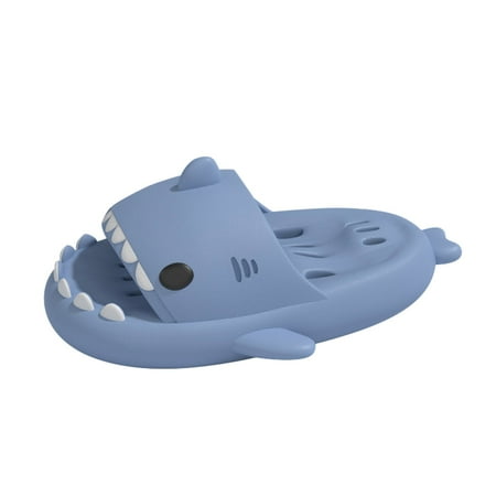

Shark Slides 2022 Summer Cute Shark Slippers for Women Men Shower Anti-Slip Novelty Open Toe Slides Lightweight Sole Sandals Casual Beach Shoes