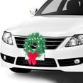 thumbnail image 3 of Christmas Wreath for Car Truck SUV Van, with Red Bow Decoration Ornament Mount Xmas Artificial Pine Water-Proof Winter Holiday Wreath, 3 of 9