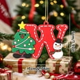 thumbnail image 2 of Mlkoz Christmas Decor, 26-Style Christmas Tree Ornaments Set With English Uppercase Letters, Womem Gifts, 2 of 2