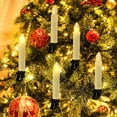 thumbnail image 2 of Christmas tree decoration with clip long pole LED candle light timed remote control electronic candle, 2 of 5