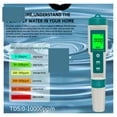 thumbnail image 4 of Testeur de Qualité d'Eau 7 en 1 PH/ORP/EC/TEMP/SALT/S.G/TDS avec Rétroéclairage LCD Étanche IP67, Stylo de Test de Qualité d'Eau Multifonction, 4 of 7