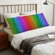 thumbnail image 4 of Balery Rainbow Glitter Funda Protectora para Almohada Corporal de Algodón Hipoalergénico con Cierre(55 x 21 pulgadas), Almohadas No Incluidas, 4 of 7