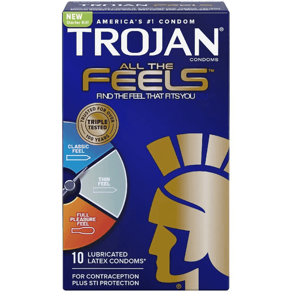 Trojan All the Feels Lubricated Latex Condoms