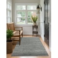 thumbnail image 5 of Unique Loom Chindi Chevron Collection Area Rug - Claire (8' x 11' Rectangle Black and White), 5 of 6